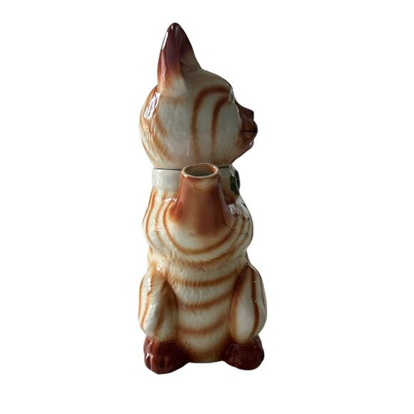 Vintage Novelty Ginger Tabby Cat Ceramic Teapot‎ Tea Pot Tony Wood Studios - Picture 5 of 8